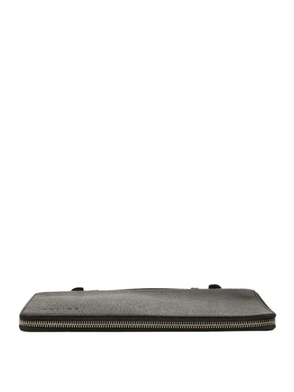 Celine Zip Around Wallet Second Black Leather